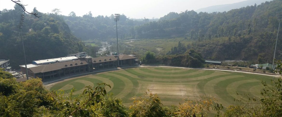 The ACA ground in the hills above Dehradun